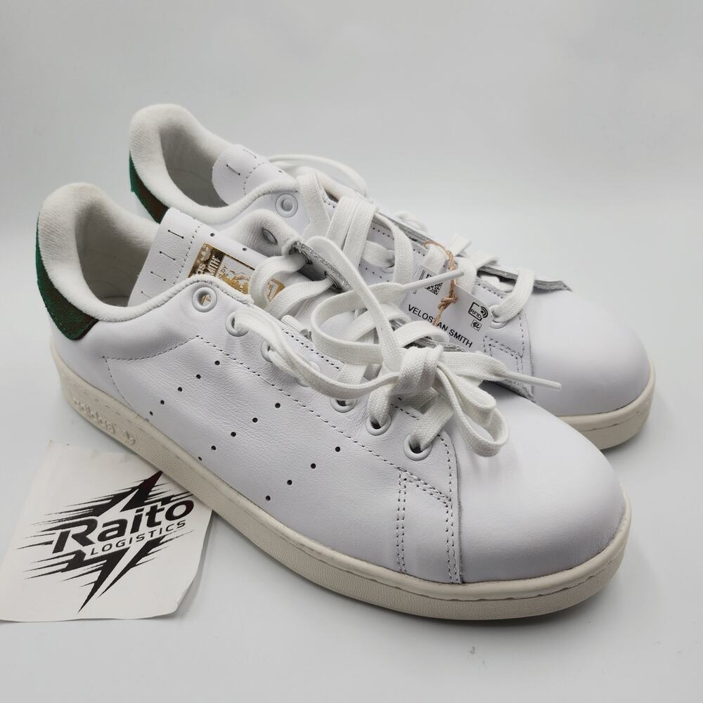 Mens Size 9 Adidas Sneakers Velostan Smith Low Top Lace Up White Green IE8398